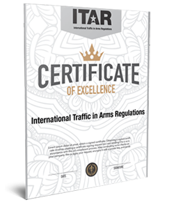 #D ITAR Certificate